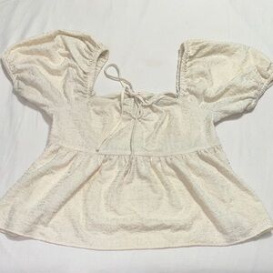 Chic Cream Puff Sleeve Blouse